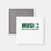 音楽は人々を結来ぶ マグネット (正面/裏面)