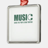 音楽は人々を結来ぶ メタルオーナメント (左)