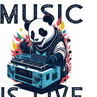 音楽は人の上に存在する Tシャツ