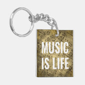 音楽は人生である キーホルダー (正面左)