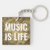 音楽は人生である キーホルダー (裏面)