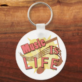 音楽は人生である キーホルダー (正面)