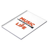 音楽は人生である ノートブック (左側)