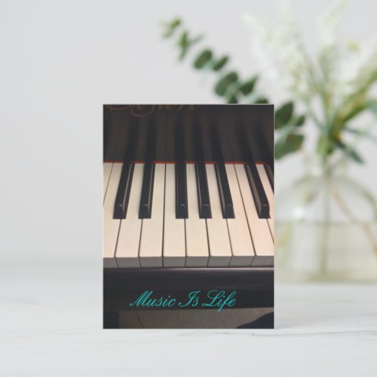 音楽は人生である ポストカード (スタンド正面)