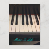 音楽は人生である ポストカード (正面)