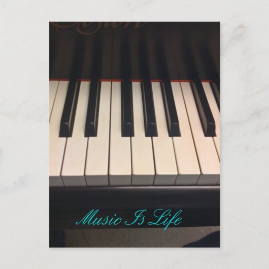 音楽は人生である ポストカード (正面)