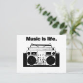 音楽は人生である ポストカード (スタンド正面)