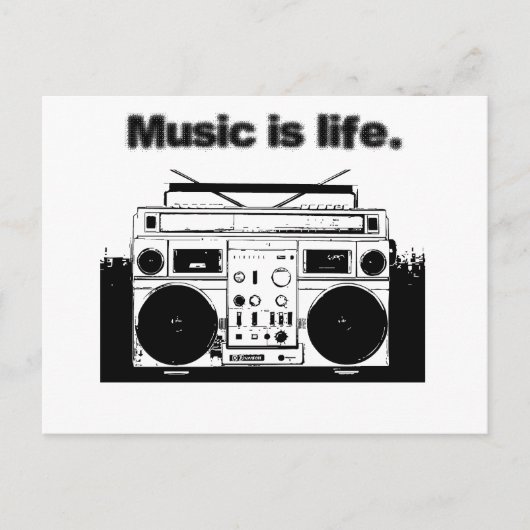 音楽は人生である ポストカード (正面)