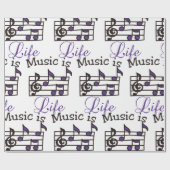 音楽は人生である ラッピングペーパー (フラット)