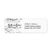 音楽は人生である ラベル (正面)