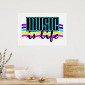 音楽は人生のポスター ポスター (キッチン)