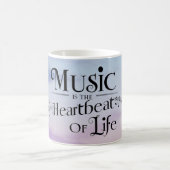 音楽は人生の鼓動 2 コーヒーマグカップ (中央)