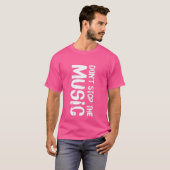音楽は人生 音楽を愛する レトロな Tシャツ (正面フル)