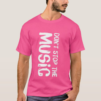 音楽は人生 音楽を愛する レトロな Tシャツ