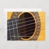 音楽は健全なギターと考えるです ポストカード (正面/裏面)