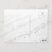 音楽は健全なギターと考えるです ポストカード (裏面)