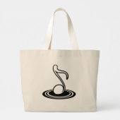 音楽は全て ラージトートバッグ (裏面)