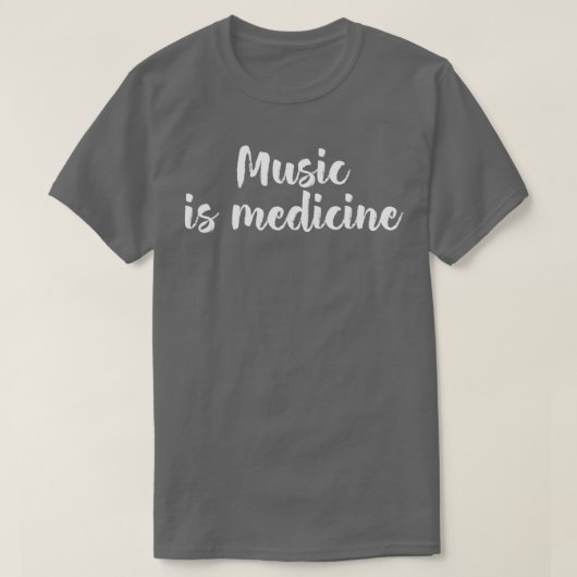 音楽は医学 Tシャツ (デザイン正面)
