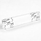 音楽は名札に注意します デスクネームプレート