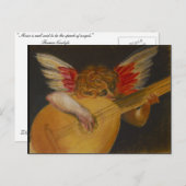 音楽は天使の言葉であるとも言われている ポストカード (正面/裏面)