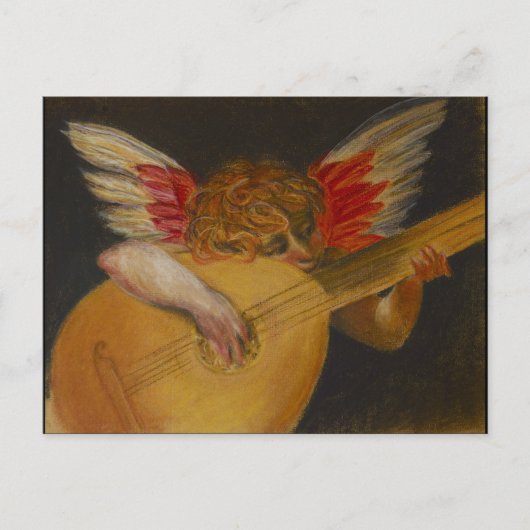 音楽は天使の言葉であるとも言われている ポストカード (正面)