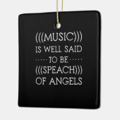 音楽は天使の音楽と言うべし セラミックオーナメント (左)