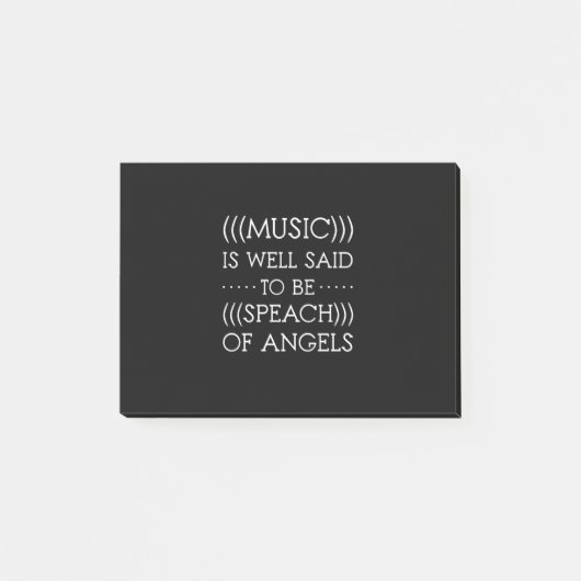 音楽は天使の音楽と言うべし ポストイット (正面)
