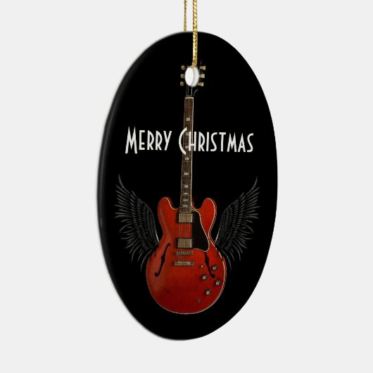 音楽は天国のクリスマスのオーナメントです セラミックオーナメント (右)