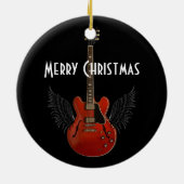 音楽は天国の円形のクリスマスのオーナメントです セラミックオーナメント (裏面)