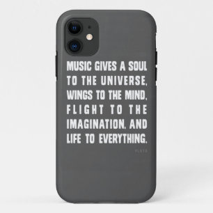 音楽は宇宙に精神を与えます iPhone 11 ケース