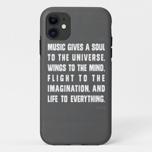 音楽は宇宙に精神を与えます Case-Mate iPhoneケース (裏面)