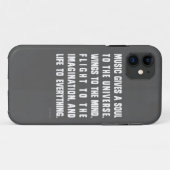 音楽は宇宙に精神を与えます Case-Mate iPhoneケース (裏面(横))