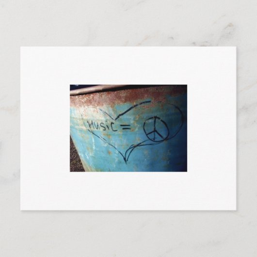 音楽は平和に等しい ポストカード (正面)