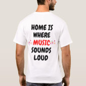 音楽は幸福の鍵である Tシャツ (裏面)