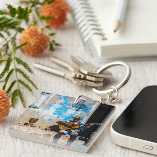 音楽は心の薬だ キーホルダー (正面右)