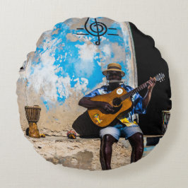 音楽は心の薬だ ラウンドクッション