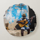 音楽は心の薬だ ラウンドクッション (裏面)