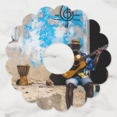 音楽は心の薬だ ワイングラスタグ (正面)