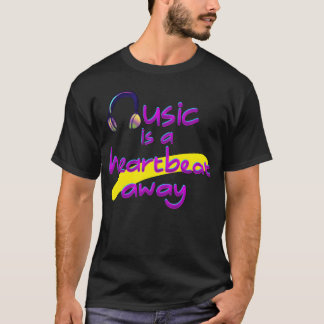 音楽は心臓の鼓動ほど近い ビンテージ Tシャツ