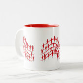 音楽は愛する鍵である ツートーンマグカップ (正面左)