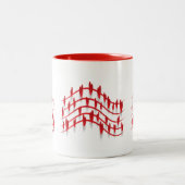 音楽は愛する鍵である ツートーンマグカップ (中央)