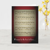 音楽は愛挨拶状の食糧です カード (黄色い花)