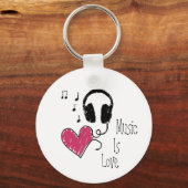 音楽は愛 キーホルダー (正面)