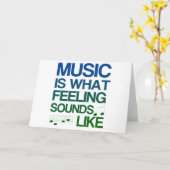 音楽は感じが引用文のように聞こえるものにです カード (黄色い花)
