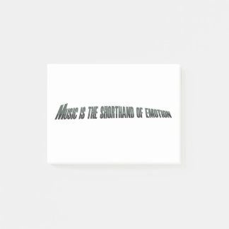 音楽は感情の速記だ ポストイット