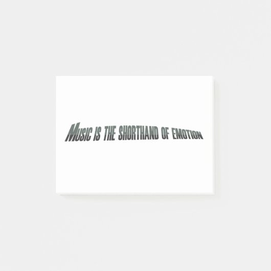 音楽は感情の速記だ ポストイット (正面)