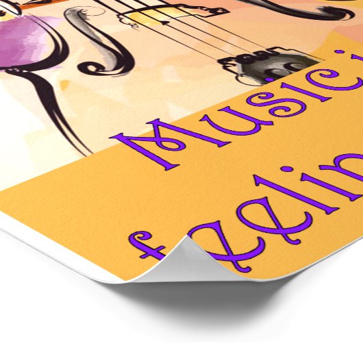 音楽は感覚の音 ポスター (角)