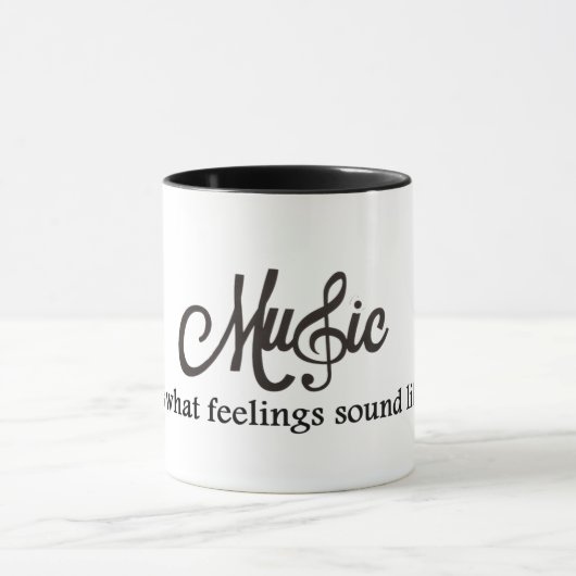 音楽は感覚の音 マグカップ (中央)