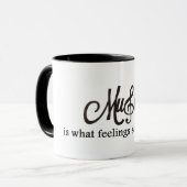 音楽は感覚の音 マグカップ (正面左)