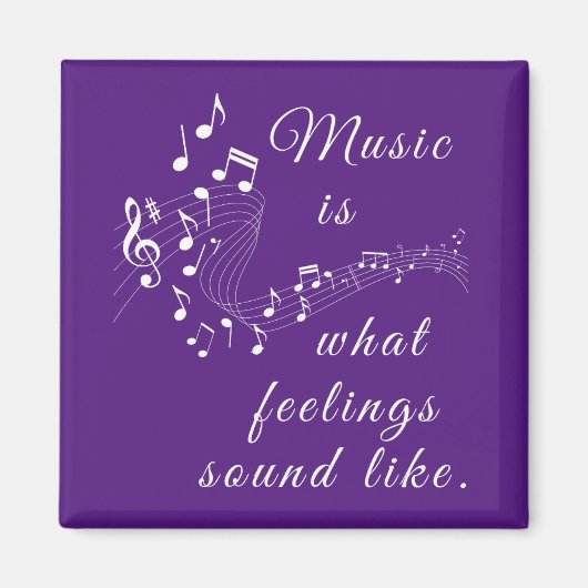 音楽は感覚の音 マグネット (正面)